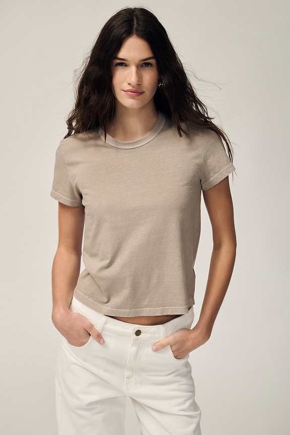 view 1 of 7 Shrunken Short Sleeve Tee in Overcast Pigment