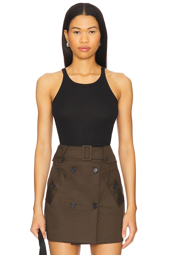 view 1 of 4 Ribbed Cami Tank Top in Black