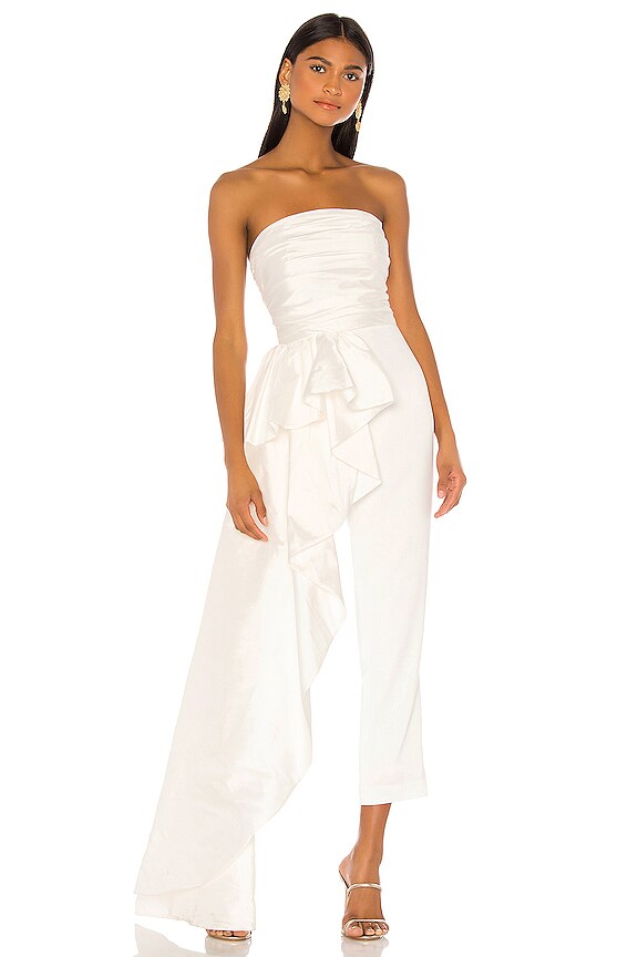 view 1 of 4 Sky Jumpsuit in White & Light Ivory