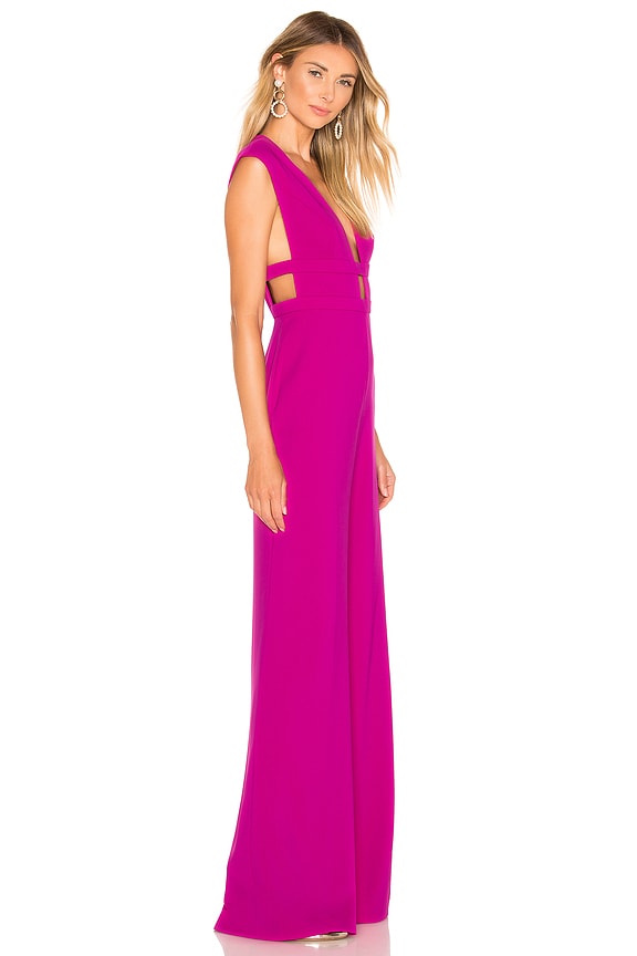 view 2 of 3 Bond Jumpsuit in Magenta