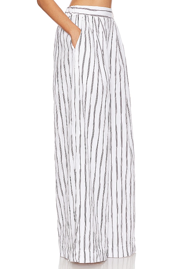 view 2 of 4 HARPER 팬츠 in Black & White Stripe