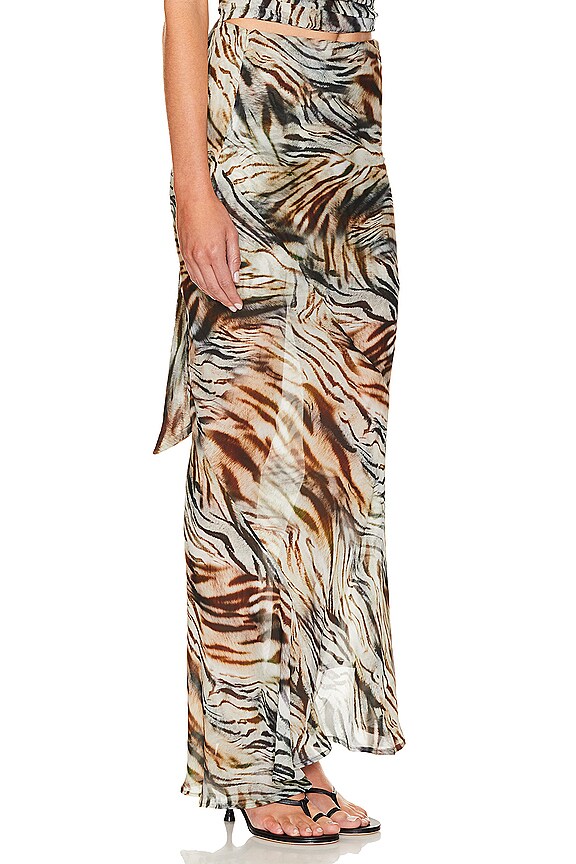 view 2 of 4 Sevy Skirt in Safari Print