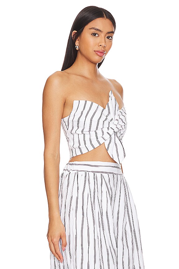 view 2 of 4 ТОП CLEMENTINE in Black & White Stripe