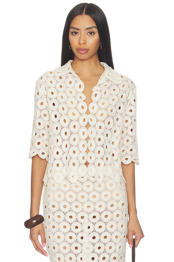 view 1 of 5 Braydon Top in Cream