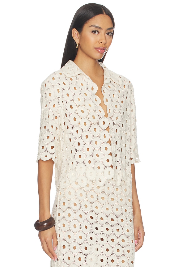 view 2 of 5 Braydon Top in Cream