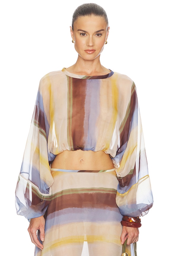 view 1 of 4 Elise Top in Blue Multi