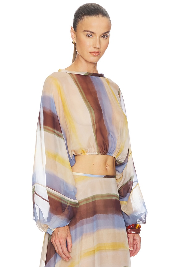 view 2 of 4 Elise Top in Blue Multi