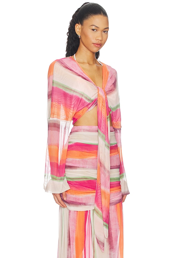 view 2 of 4 Esther Top in Pink Multi