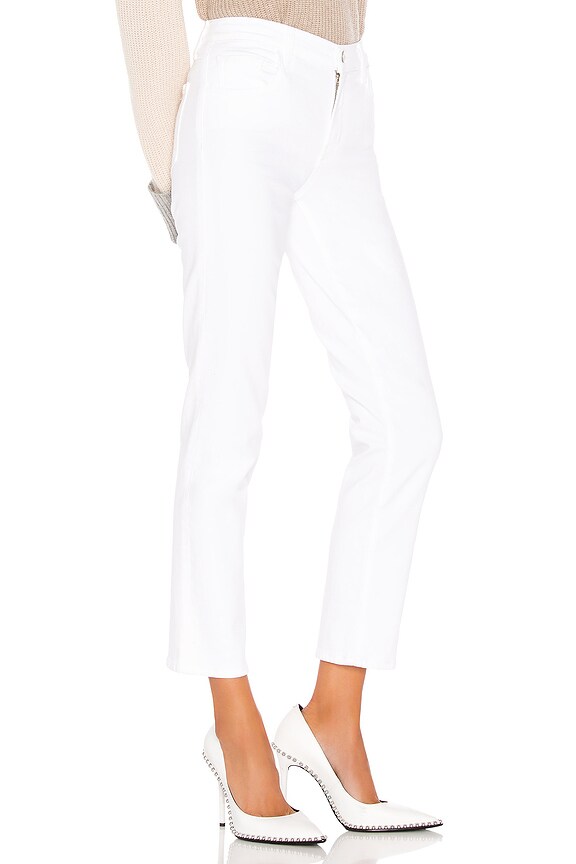 view 2 of 4 Adele Mid Rise Straight in Blanc