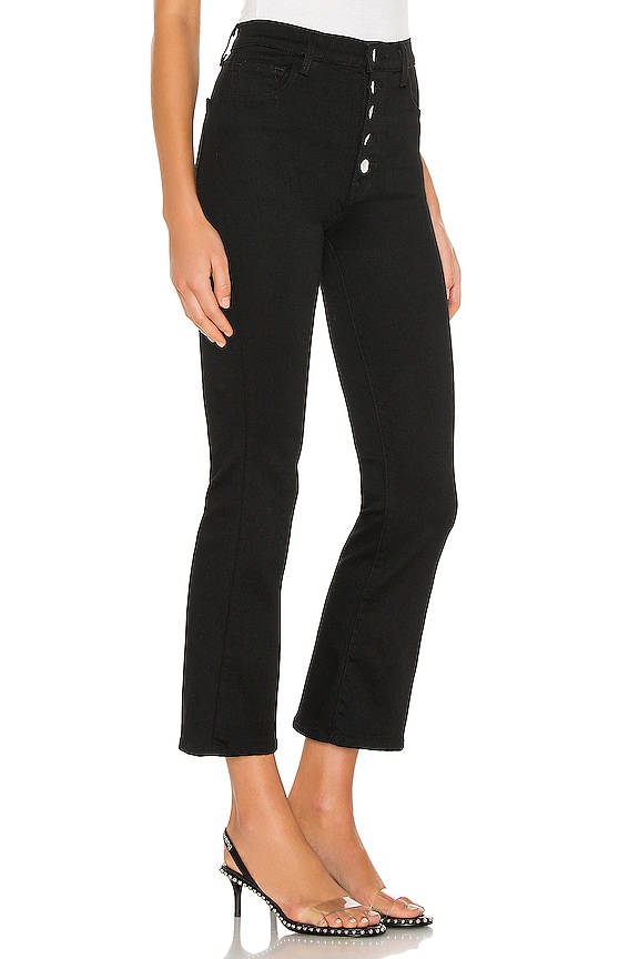 view 2 of 4 Lillie High Rise Crop Flare in Vesper Noir