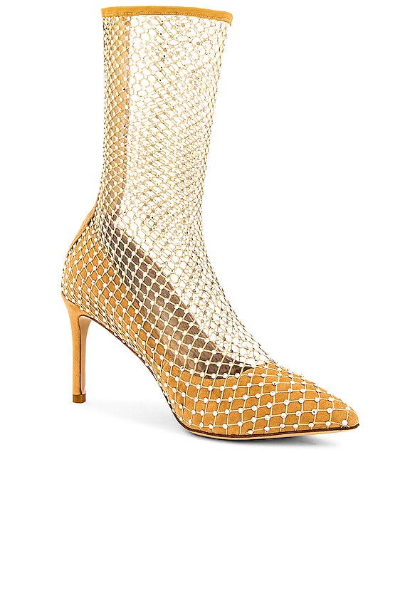 view 2 of 5 Caged Bootie in Nude Silver