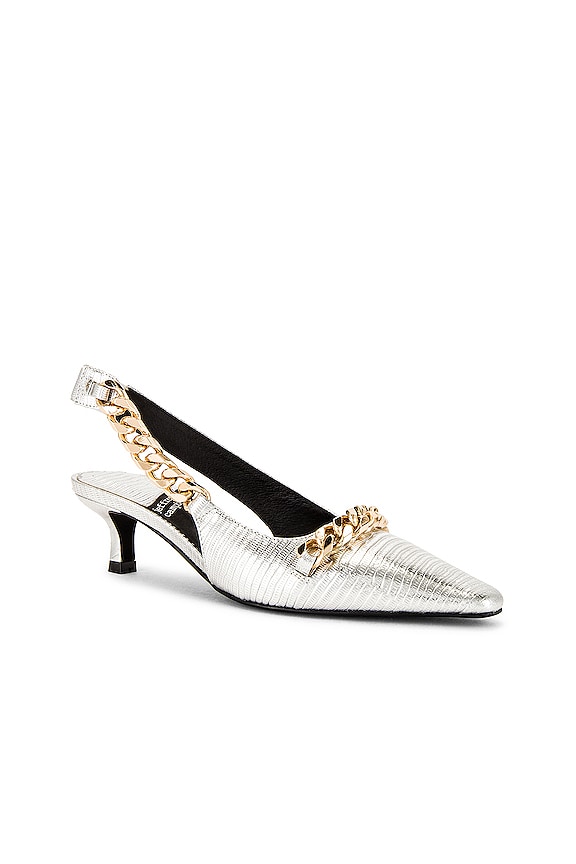 view 2 of 5 ESCARPINS AVEC BRIDE ARRIÈRE RYKA in Silver Lizard Gold