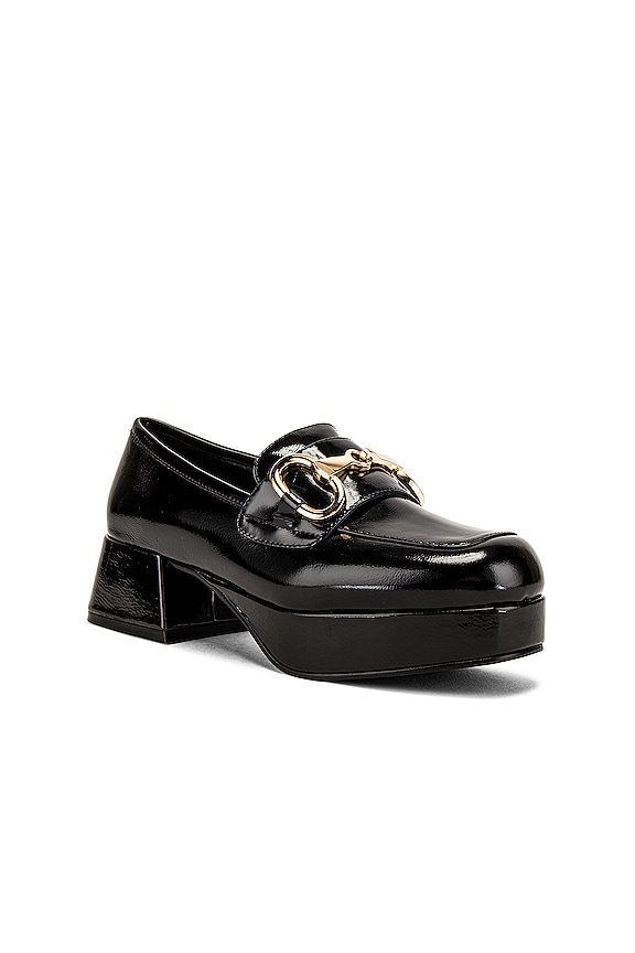 view 2 of 5 Student Loafer in Black Crinkle Patent