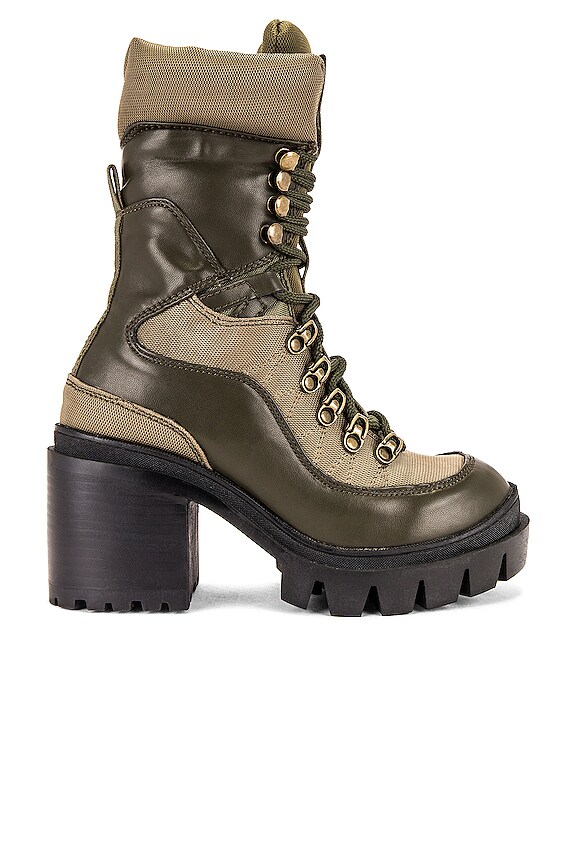 Jeffrey Campbell Maniac Lace Up Boot In Khaki Revolve 9764