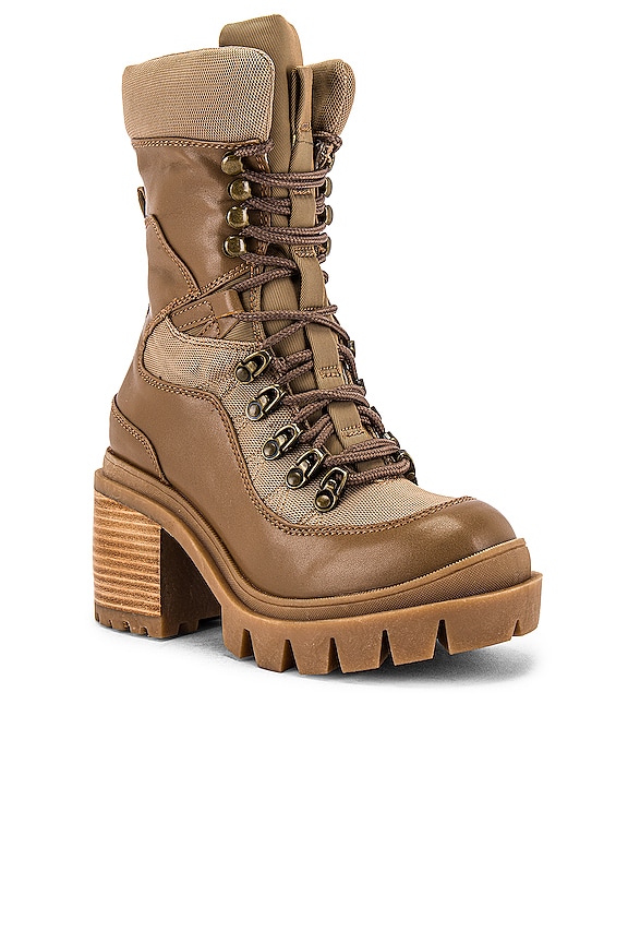 view 2 of 5 САПОГИ НА ШНУРОВКЕ MANIAC in Natural Combo