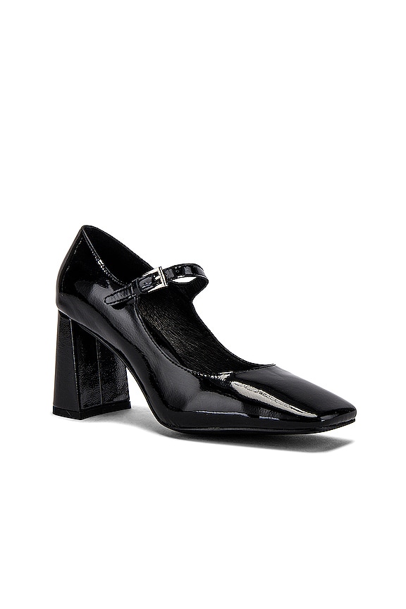 view 2 of 5 TACÓN BOURDIN in Black Crinkle Patent