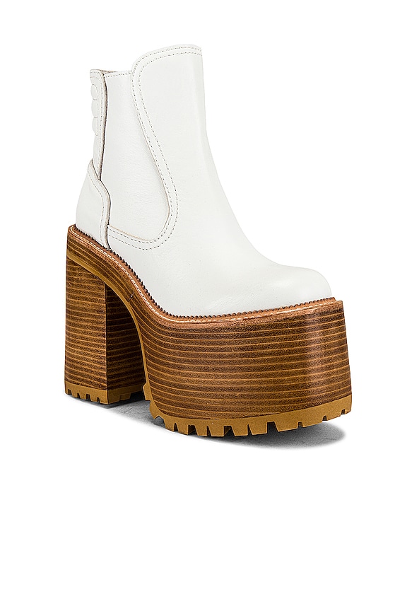 view 2 of 5 Critical Platform Bootie in White Tan