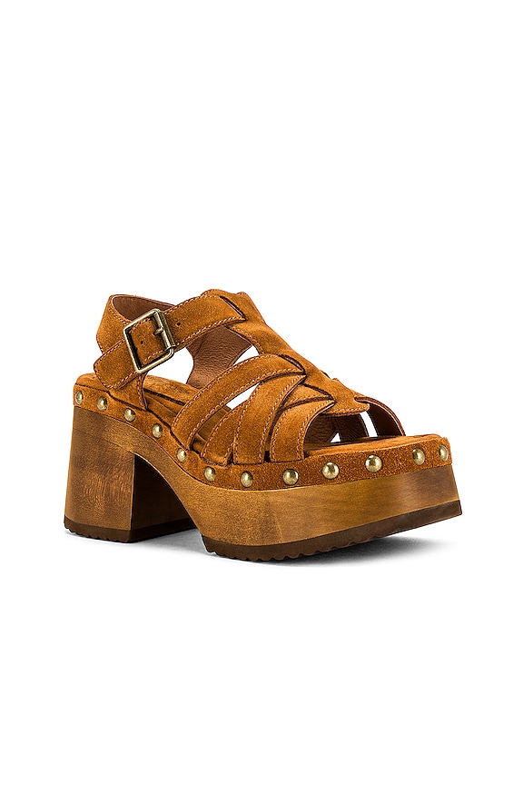 view 2 of 5 Ring-It Platform Sandal in Tan Suede