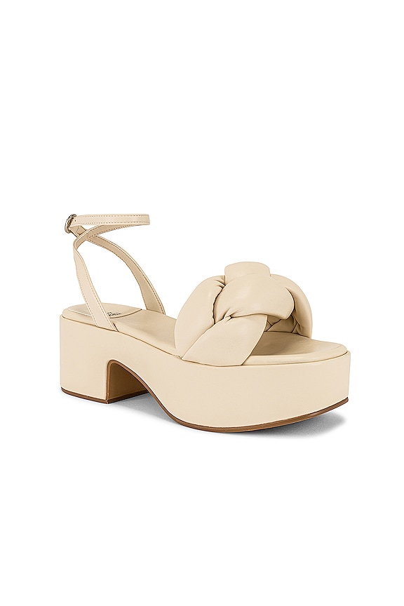 view 2 of 5 Braided Platform Sandal in Cream