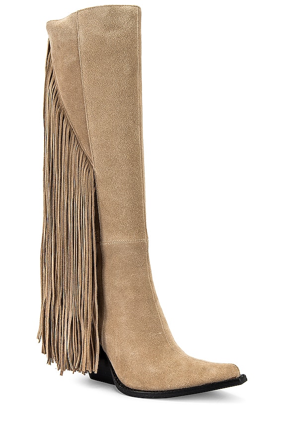 view 2 of 5 Cattle Boot in Beige Suede