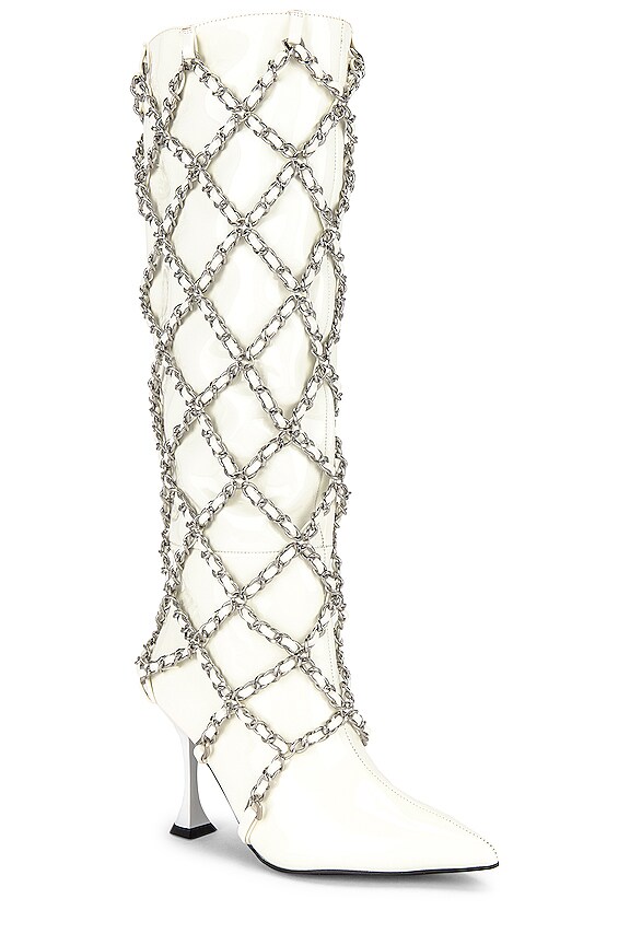 view 2 of 5 Armor Boot in White Patent