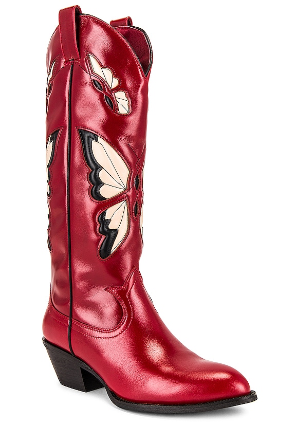 view 2 of 5 Fly Away Cowboy Boot in Red