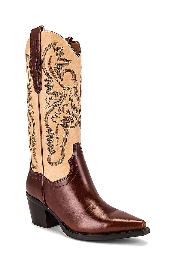 view 2 of 5 Dagget Cowboy Boot in Brown Multi