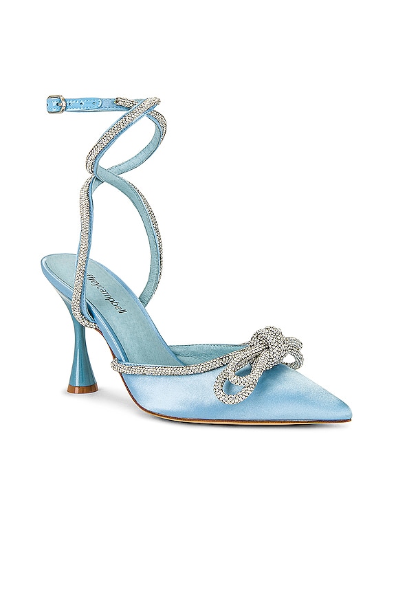 view 2 of 5 X REVOLVE Apresdouze Heel in Baby Blue Satin Silver