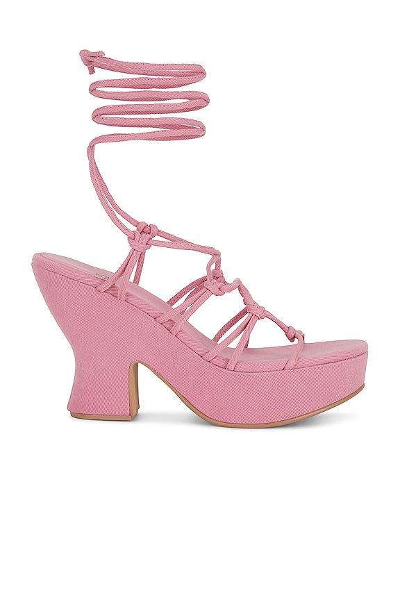 view 1 of 5 САНДАЛИИ SHINDIA in Pink Denim