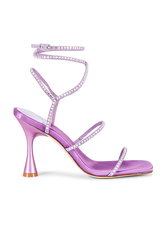 view 1 of 5 Glamorous Sandal in Lilac Satin
