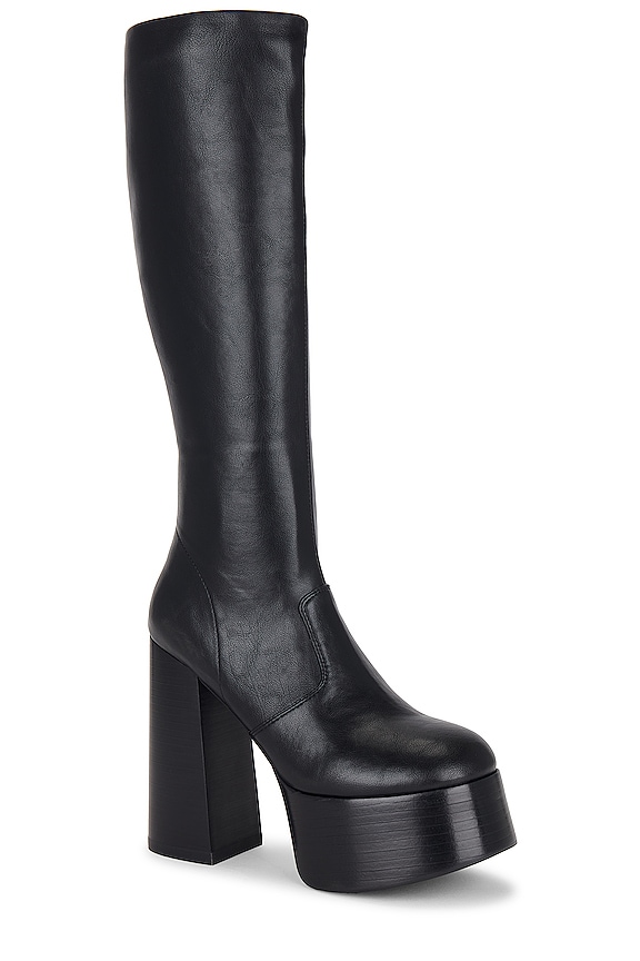 view 2 of 5 BOOTS COMPENSÉES TIMEWARP in Black Black Stack