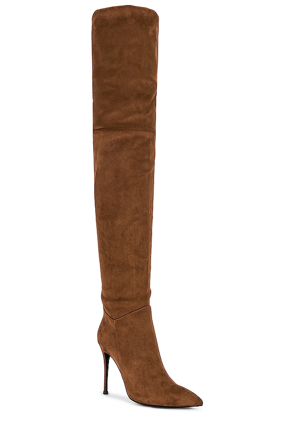 view 2 of 5 PILLAR-H2 힐 부츠 in Brown Suede