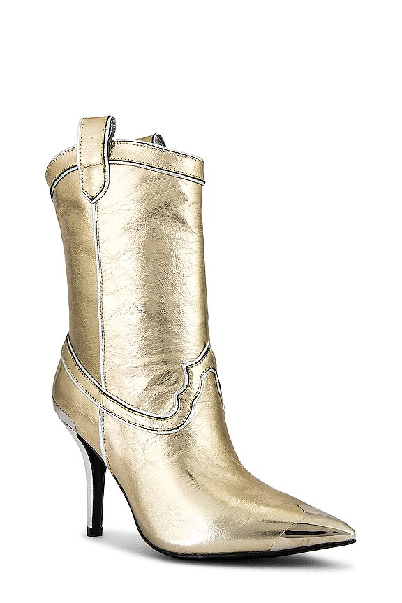 view 2 of 5 El Paso Boot in Gold & Silver