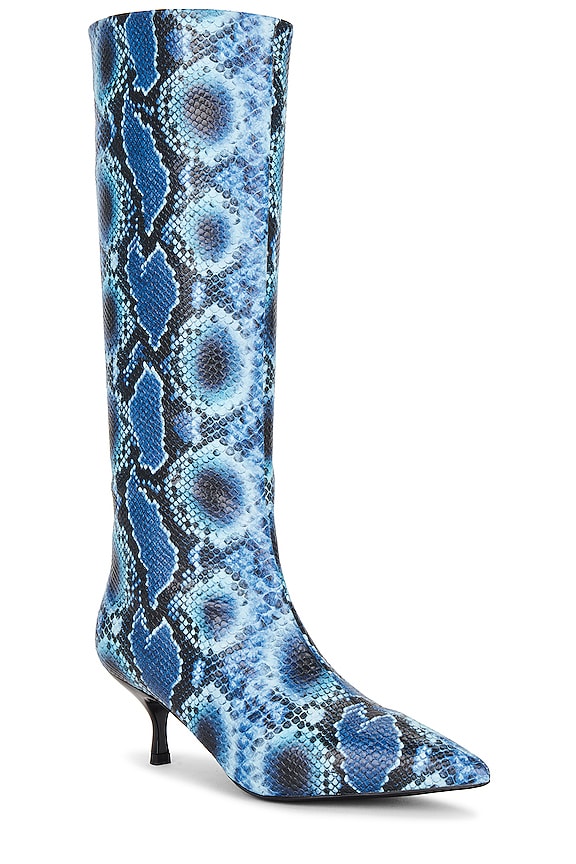 view 2 of 5 Zira Heeled Boot in Blue Snake