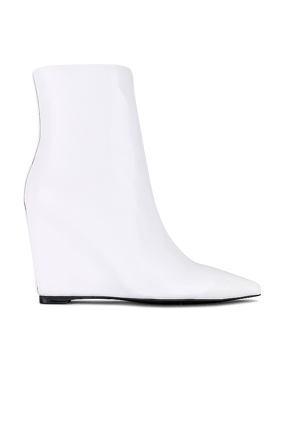 Jeffrey Campbell Katerina Wedge Bootie in White | REVOLVE