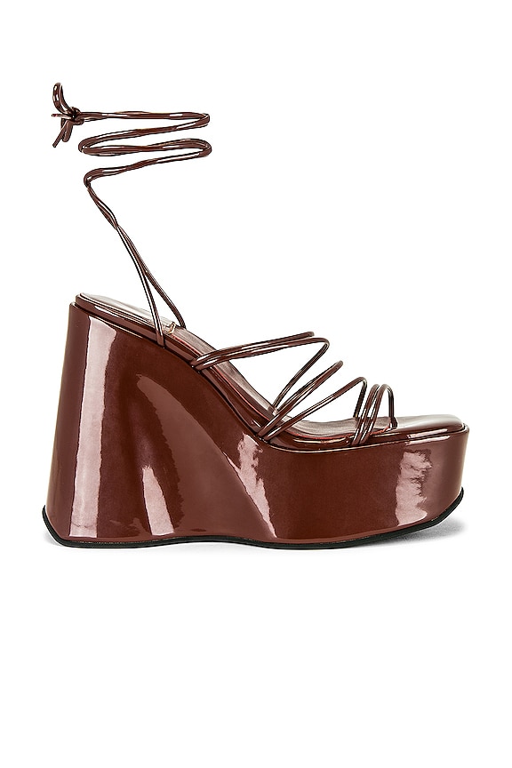 view 1 of 5 Levels Wedge Sandal in Brown Patent