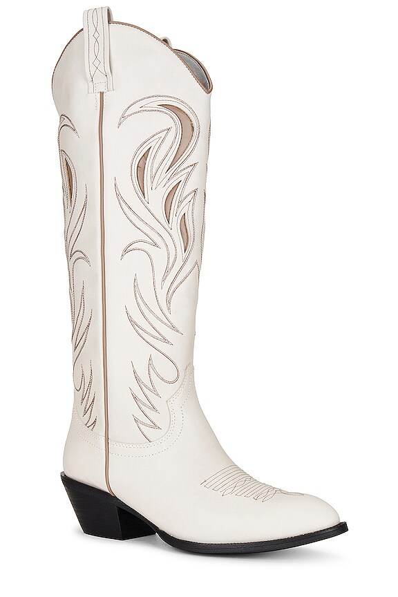 view 2 of 5 THE COOP 부츠 in White & Taupe