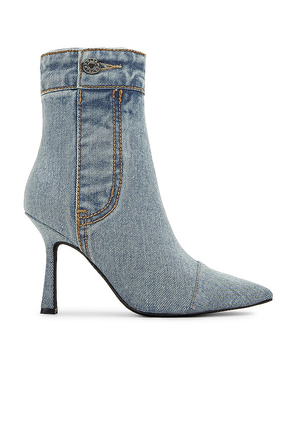 view 1 of 5 FINITELY ヒール付ブーティー in Light Blue Denim