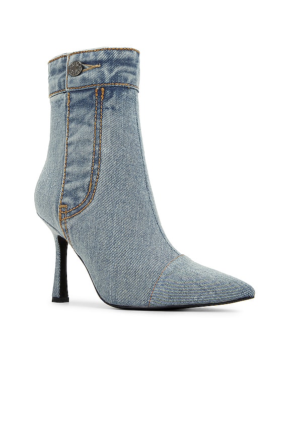 view 2 of 5 FINITELY ヒール付ブーティー in Light Blue Denim