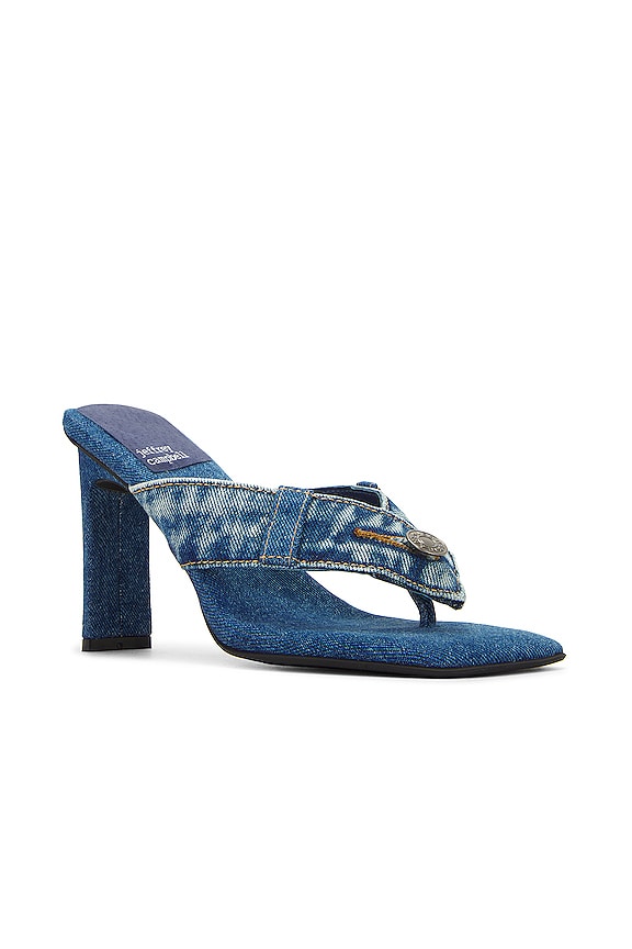 view 2 of 5 JEANETIC 힐 샌들 in Blue Denim
