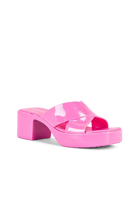 view 2 of 5 MULES BUBBLEGUM in Bright Pink Shiny