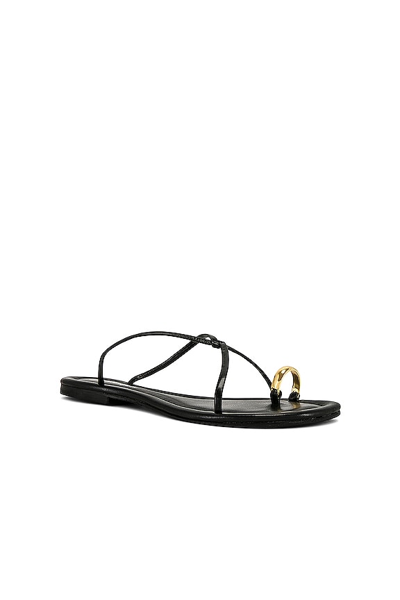 view 2 of 5 Pacifico Sandal in Black Gold