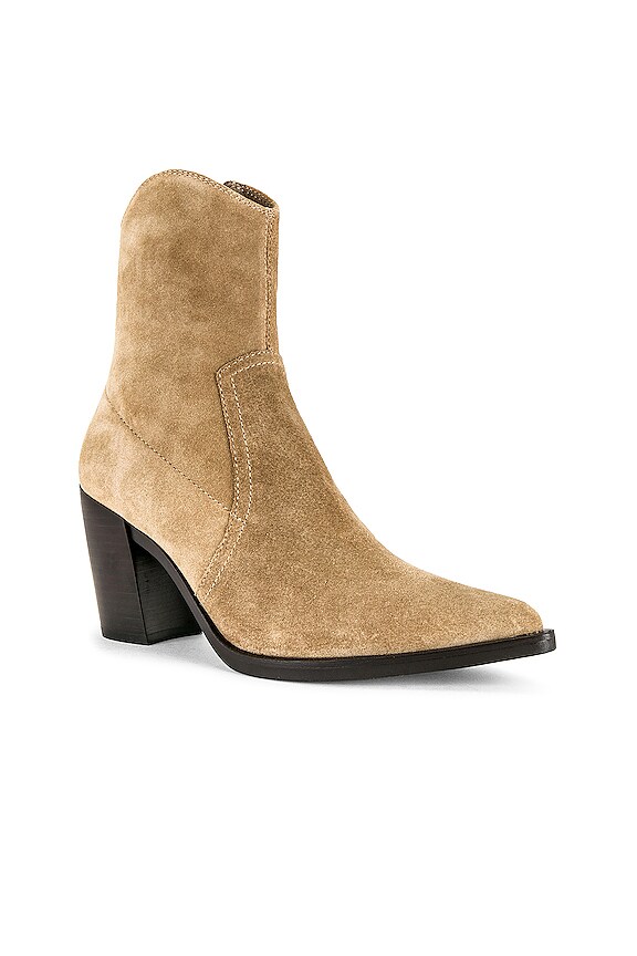 view 2 of 5 Jolena Boot in Camel Suede Brown Stack