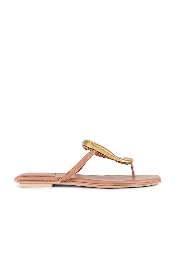 Jeffrey Campbell Linques-2 Sandal in Natural Gold | REVOLVE