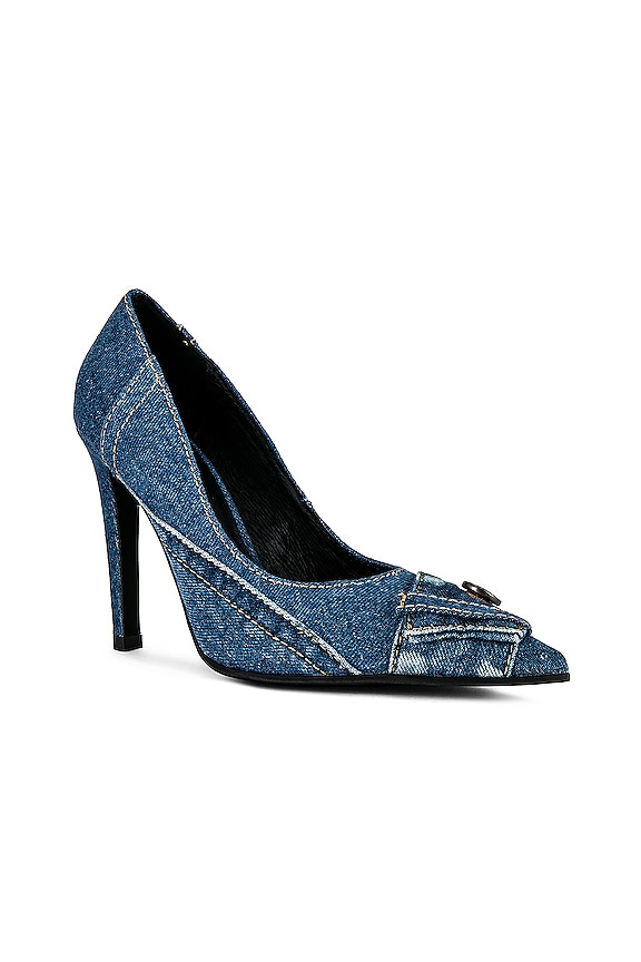 view 2 of 5 Bermuda Pumps in Blue Denim