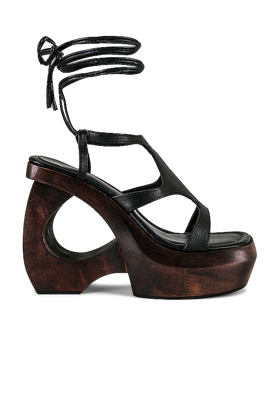 view 1 of 5 Idolize Sandal in Black Brown