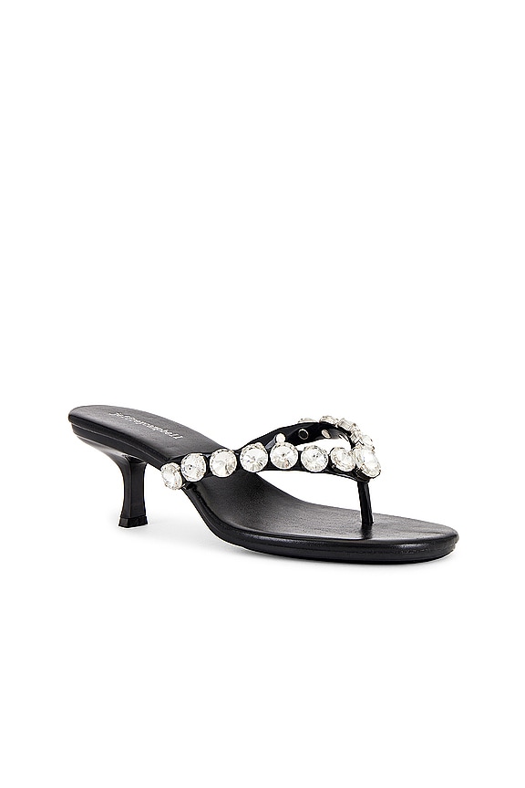 view 2 of 5 Jewel Thong Sandal in Black