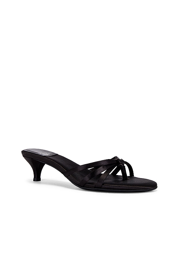 view 2 of 5 Doretta Sandal in Black Satin