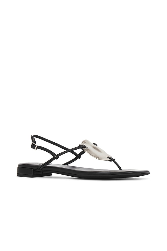 view 2 of 5 1 Chance Sandal in Black Matte & Silver