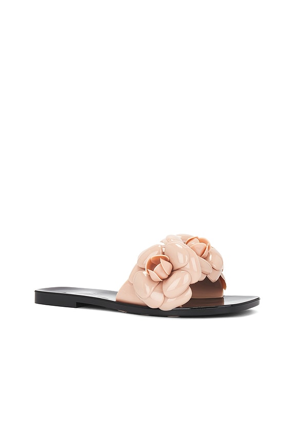 view 2 of 5 Floralee Sandal in Blush Shiny & Black Shiny